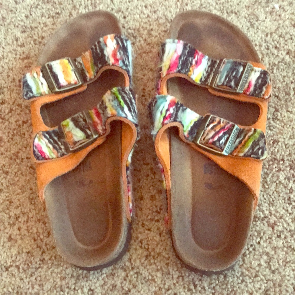 Birkenstock sandals, gently worn